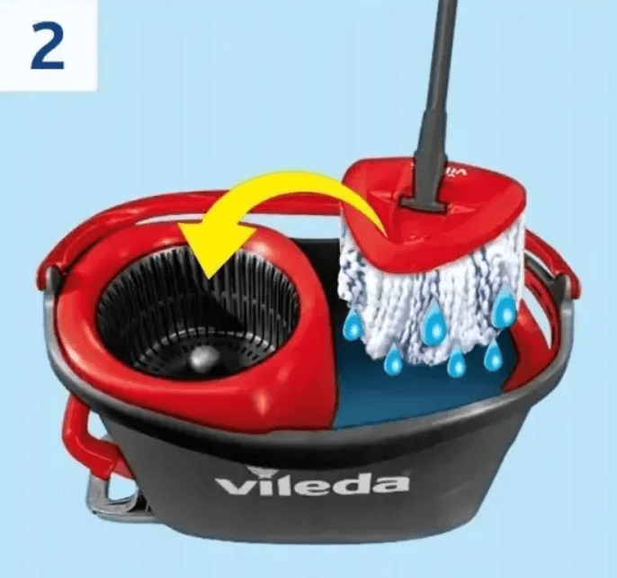 Набір для прибирання відро зі шваброю Vileda TURBO 3w1 Microfibrе 4 Набір - Chysta Vdacha — клінінг Кривий Ріг